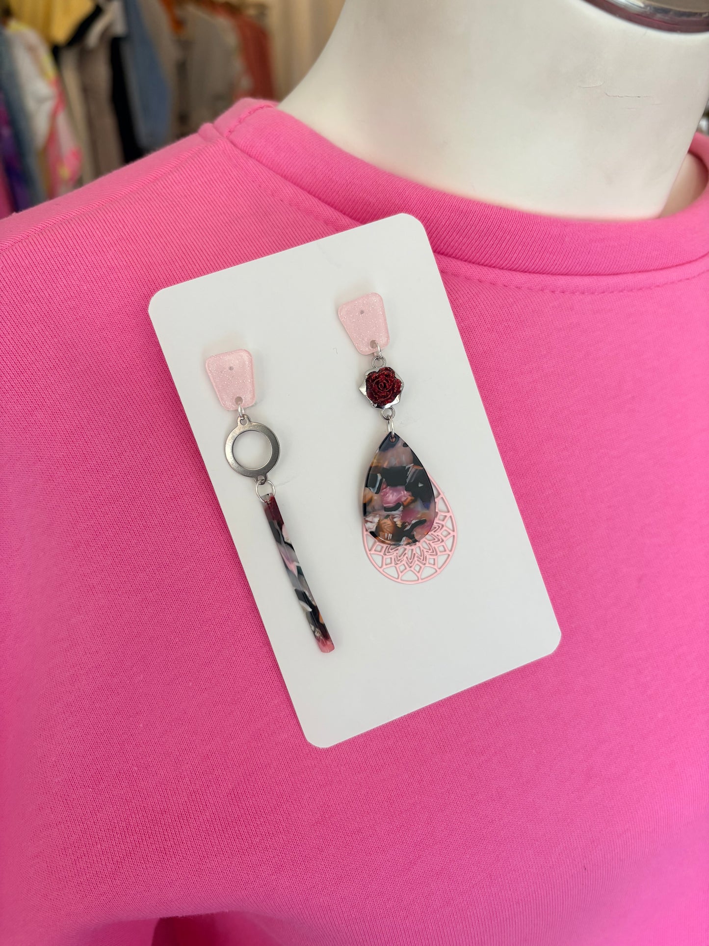Boucles d’oreilles rosie